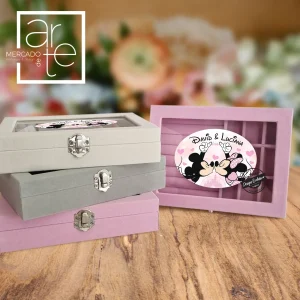 Guarda-joias " Minnie e Mickey"