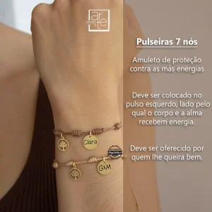 Pulseira 7 nós "árvore"