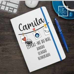 Bloco de notas e/ou caneta "Livrai-me do mal..."