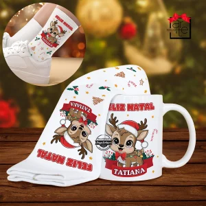 Caneca + meias "Rena"