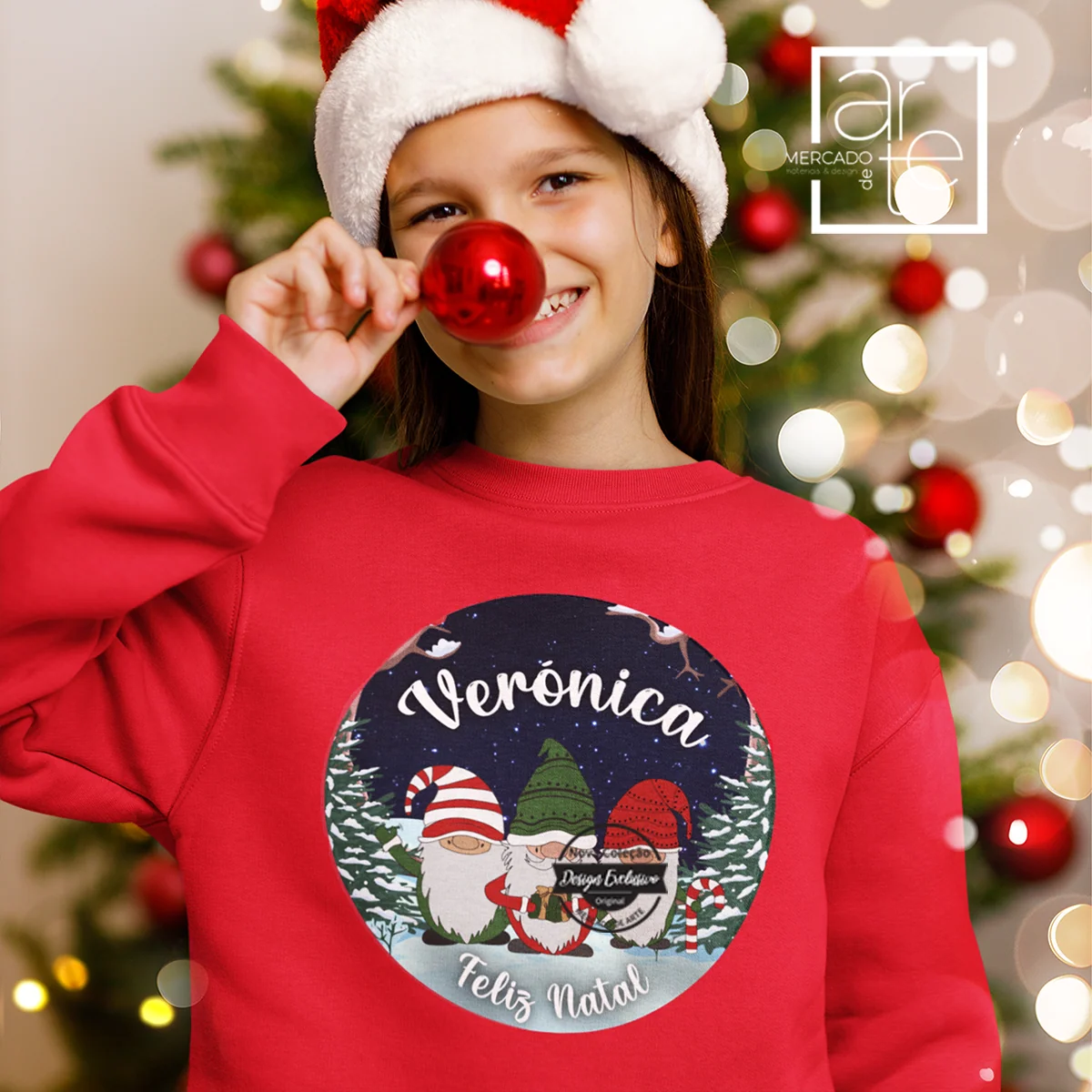 Sweat natal gonomos "Feliz Natal" - Image 2