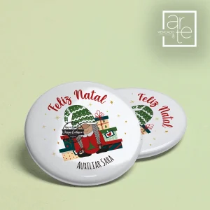 Crachá Gnomos "Feliz Natal"