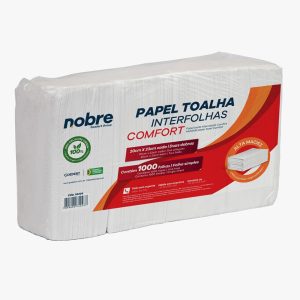 Papel Toalha Interfolhas Comfort – 20x23cm – c/1000fls – Nobre