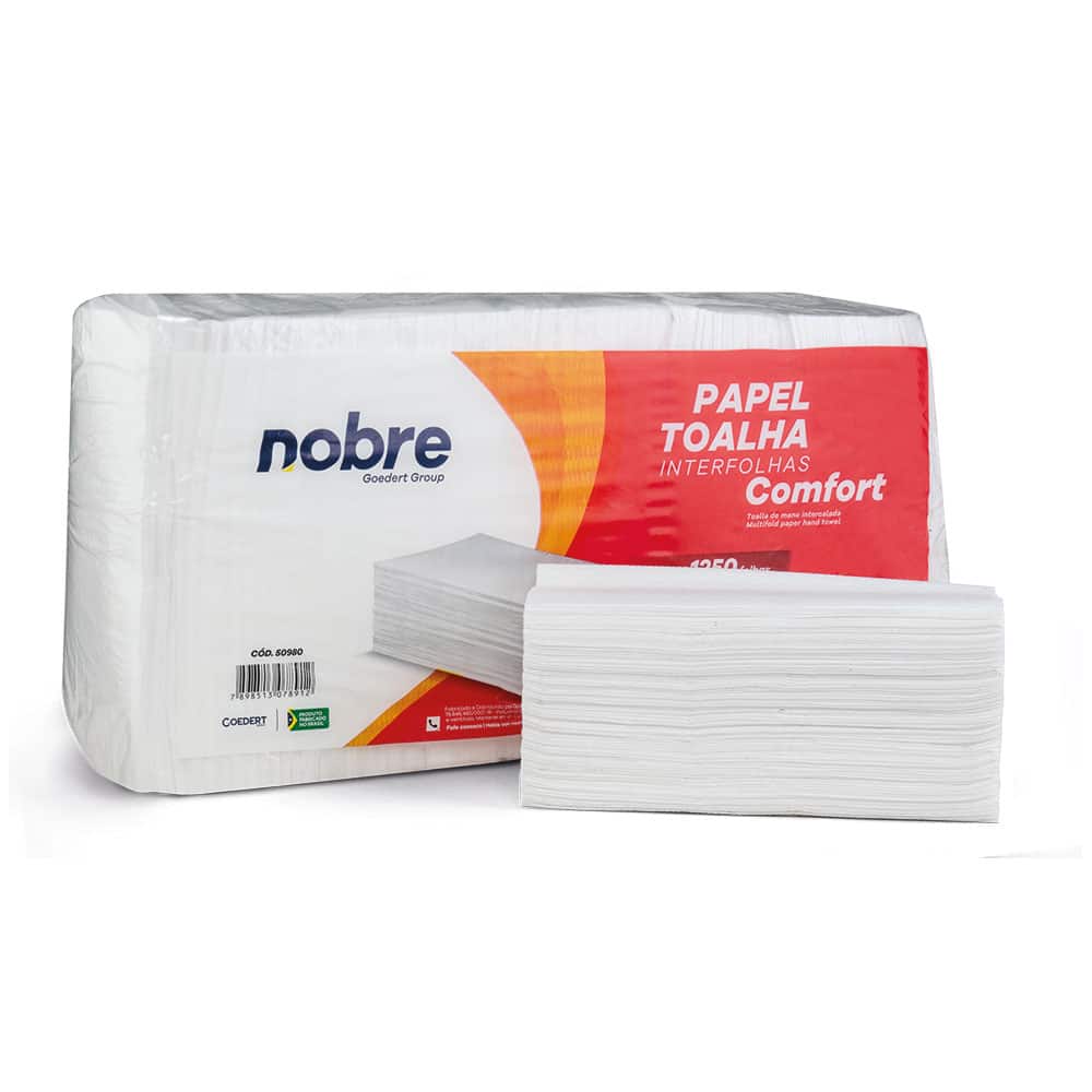 Papel Toalha Interfolha Comfort – 20x22cm – c/1250fls – Nobre - Image 5