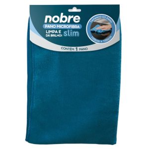 Pano de microfibra 100x100cm ( pacote c/ 1 unid.) azul Slim – Nobre