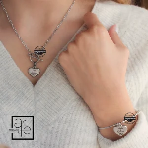 Conjunto coração "LOVE"
