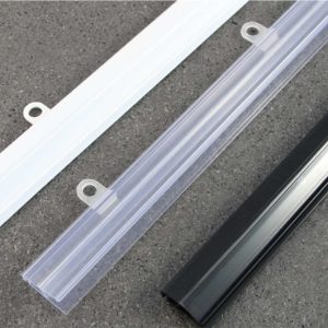 Barra de sustentação branca com 2 suportes (42 cm)