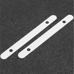 Calcador de lingueta rígido em PVC branco