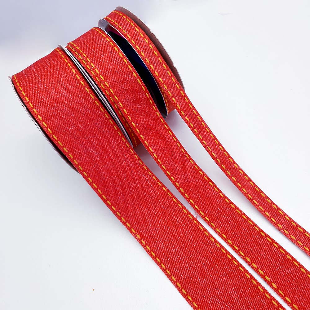 Fita Pespontada Sinimbu Jeans Vermelha - Image 2