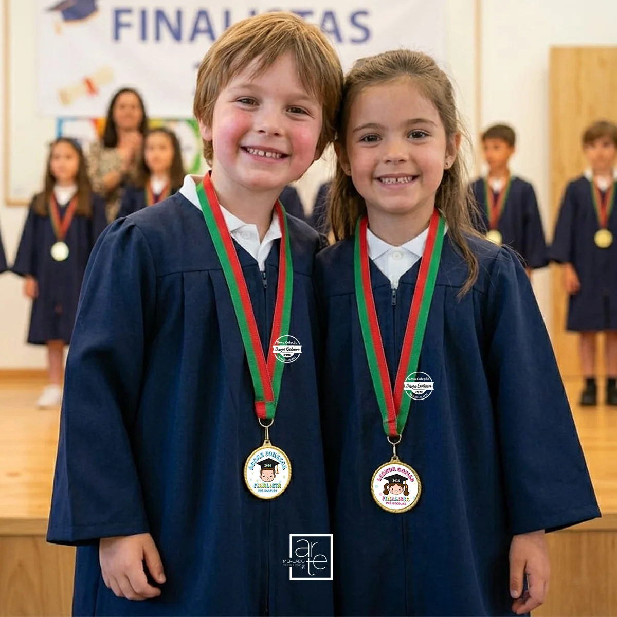 Fita com medalha "Finalista Pré-escolar" - Image 2