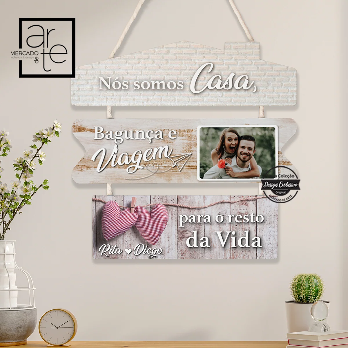 Quadro triplo "Nós somos casa..." - Image 2