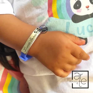 Pulseira de silicone "nome"