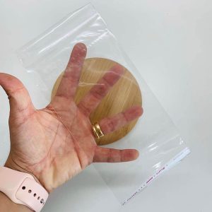 Saco Saquinho Adesivado Transparente c/furo 10×15,5cm