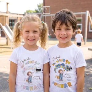 T-shirt "Ser criança é ser livre de sonhar"