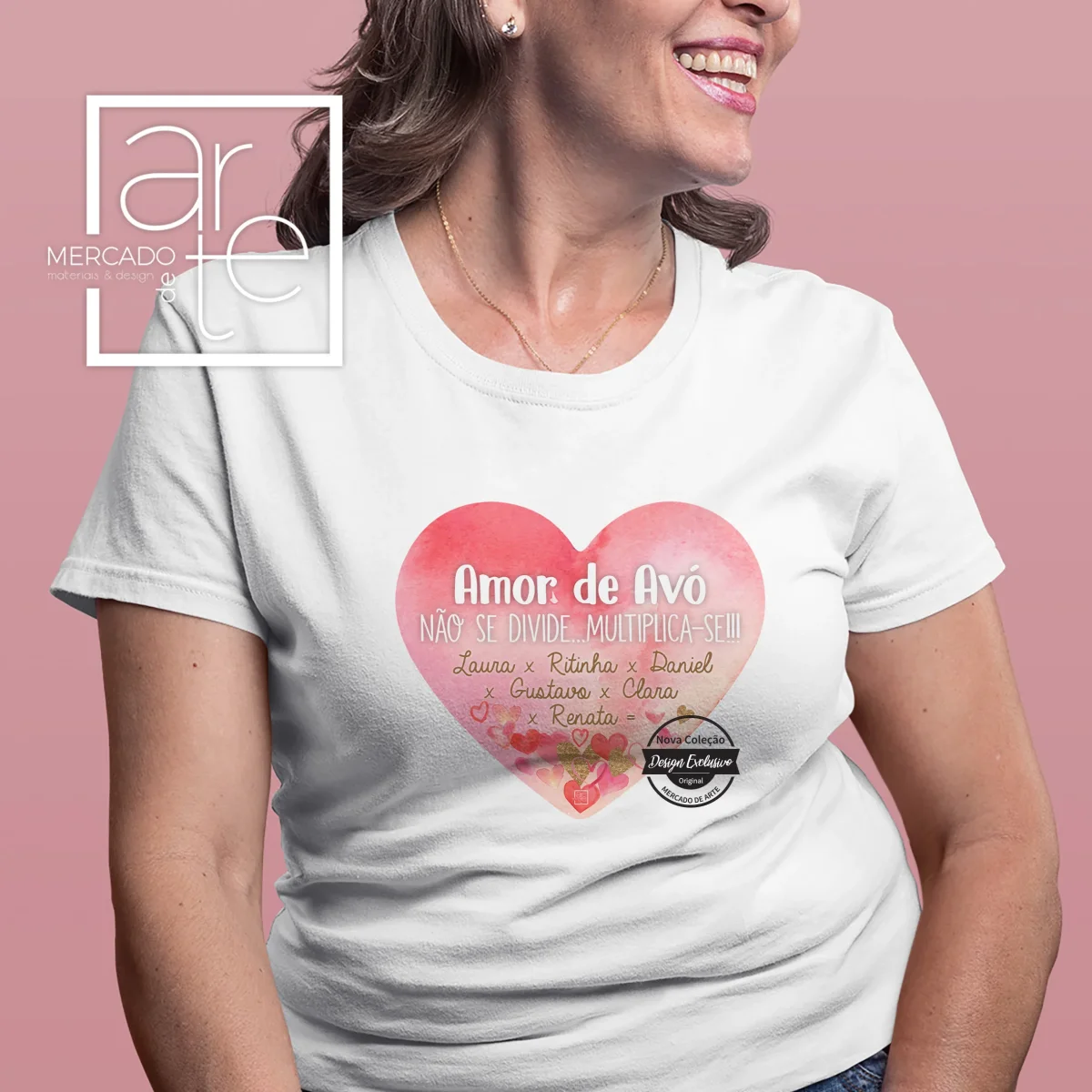 T-shirt e / ou saco " Amor de avó " - Image 2