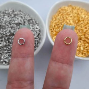 Argola Elo Mini para Bijuterias Ferro 5mm -100Pç