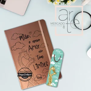 Bloco de notas e/ ou marcador " Mãe o nosso Amor não tem limites "