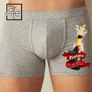 Boxer "Agitar antes de usar"