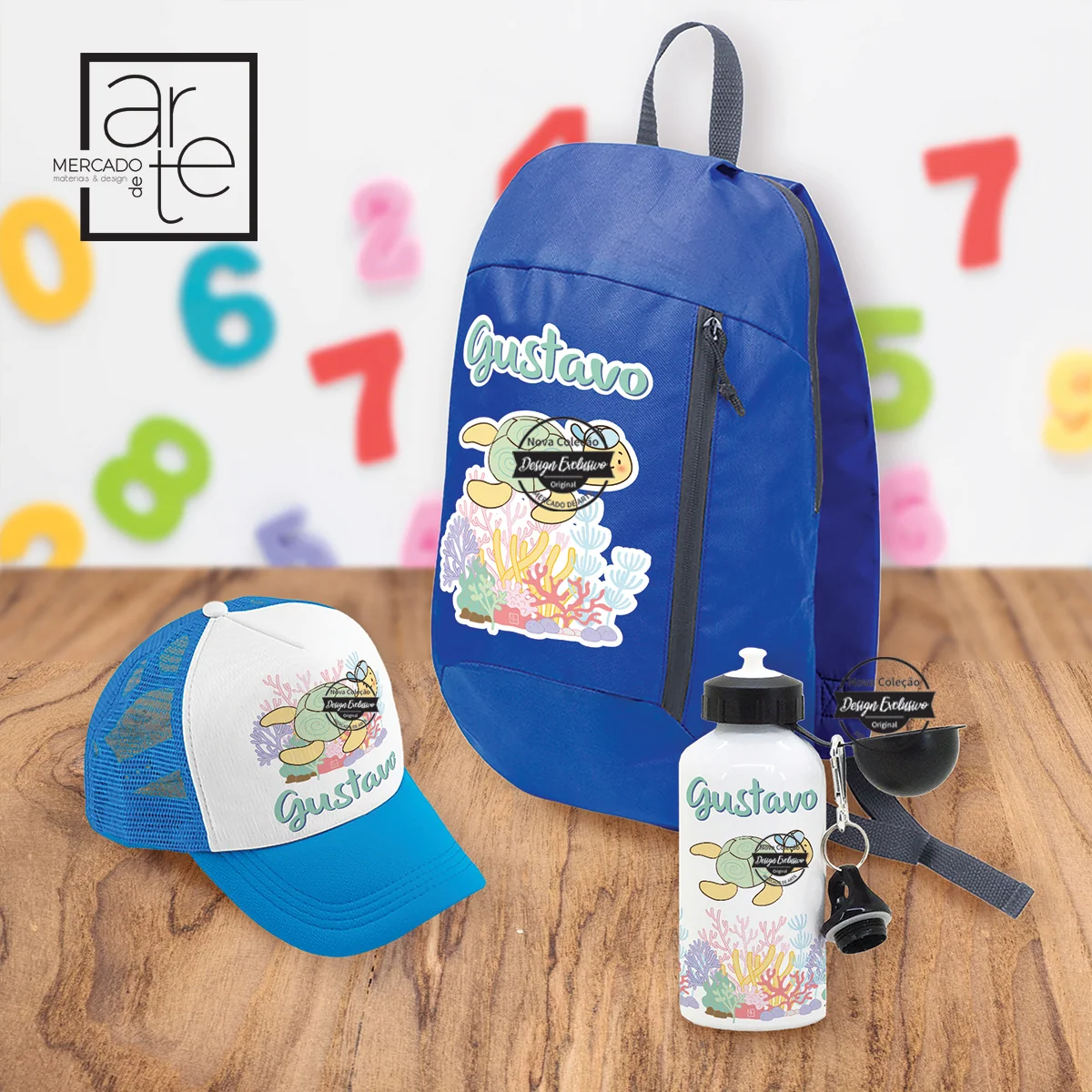Conjunto regresso às aulas " Tartaruga"