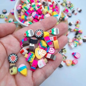Miçanga Entremeio Fimo Docinhos 25 unid.