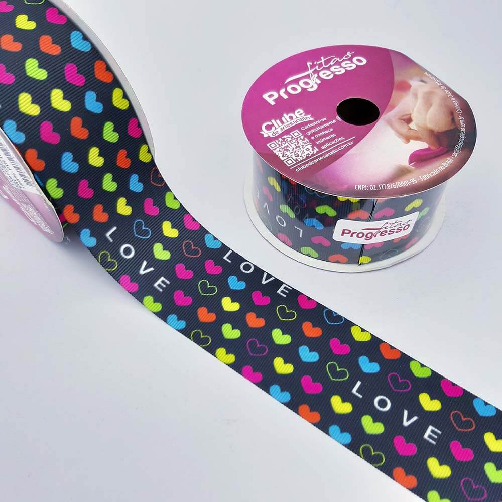 Fita Estampada Love Progresso nº9-38mm - Image 2