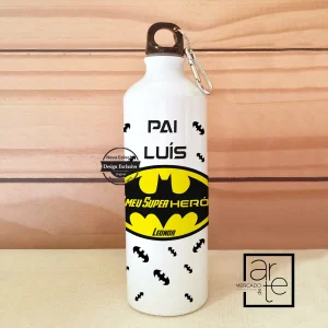 Garrafa batman "Pai, o meu super herói"