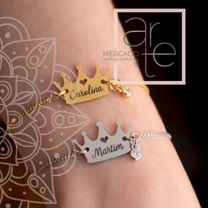 Pulseiras aço inox ajustáveis