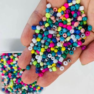 Miçanga Miçangão Colorido Vidro 3,6mm 6/0 -25grs