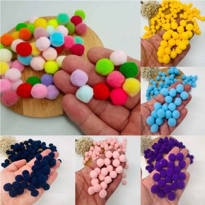 Pompom Mini Cores 1,5cm- 50 unidade