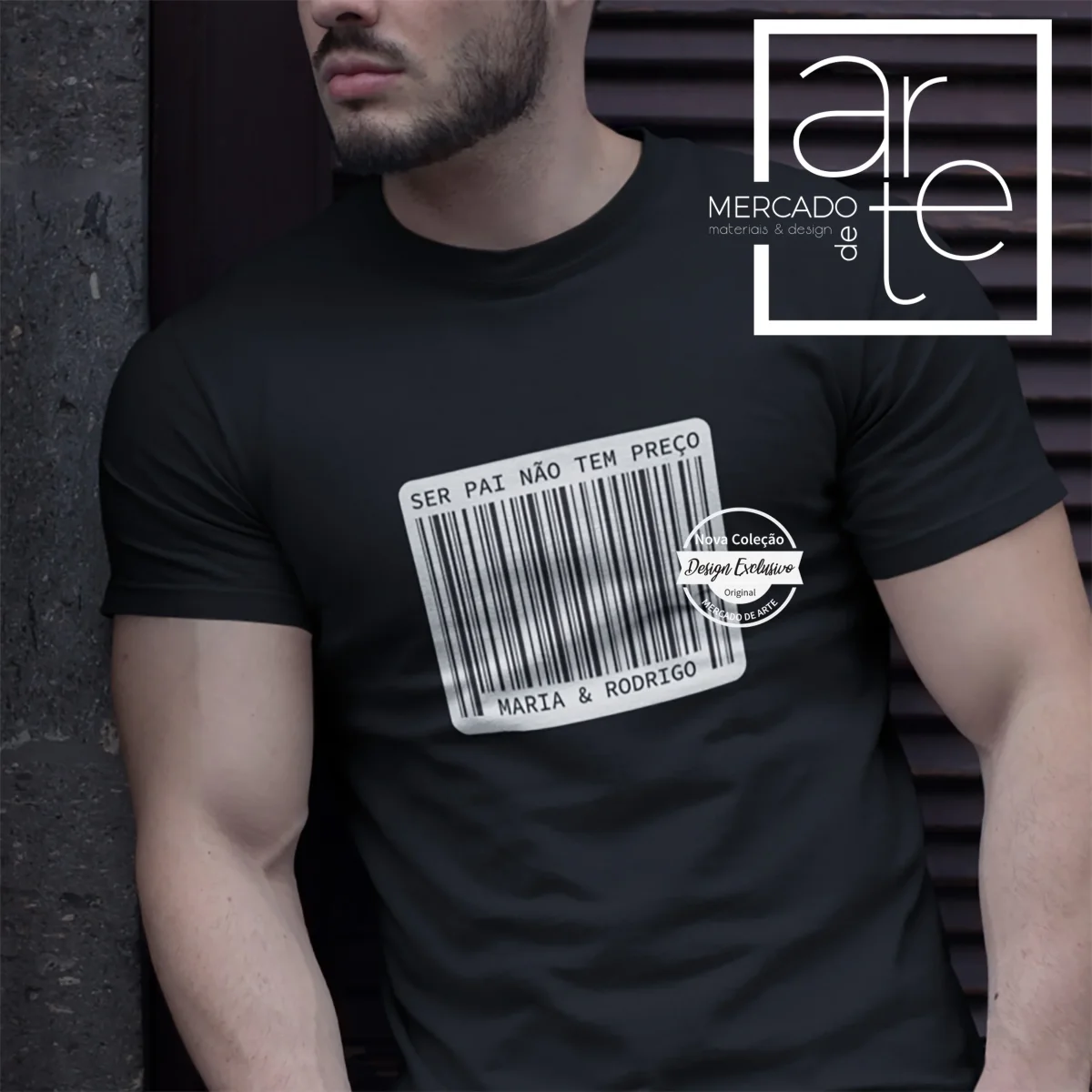T-shirt " Ser PAI não tem preço" - Image 2